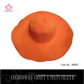 Orange Folding Sun Hat For Ladies 2014 New Design